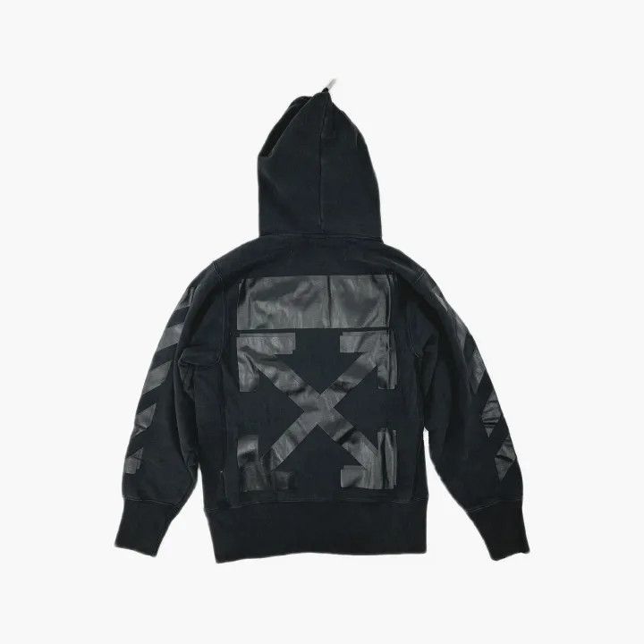 Off-White Off-White Black Logo Embroidered Hoodie 0079 Size US XS / EU 42 / 0 - 3 Thumbnail