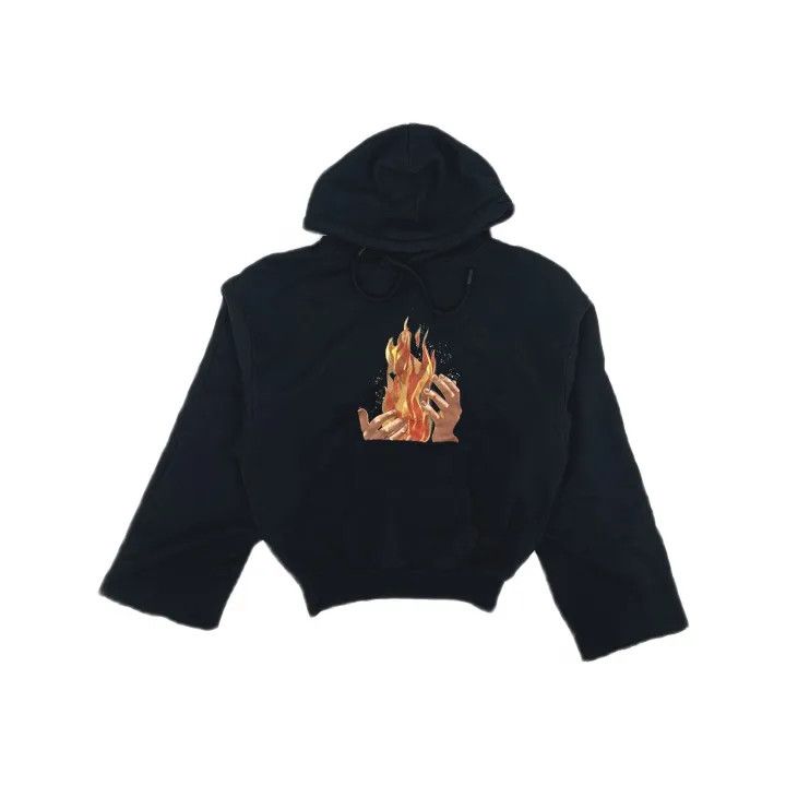 Off-White Off-White Flames Graphic Black Hoodie 0079 Size US XS / EU 42 / 0 - 2 Thumbnail