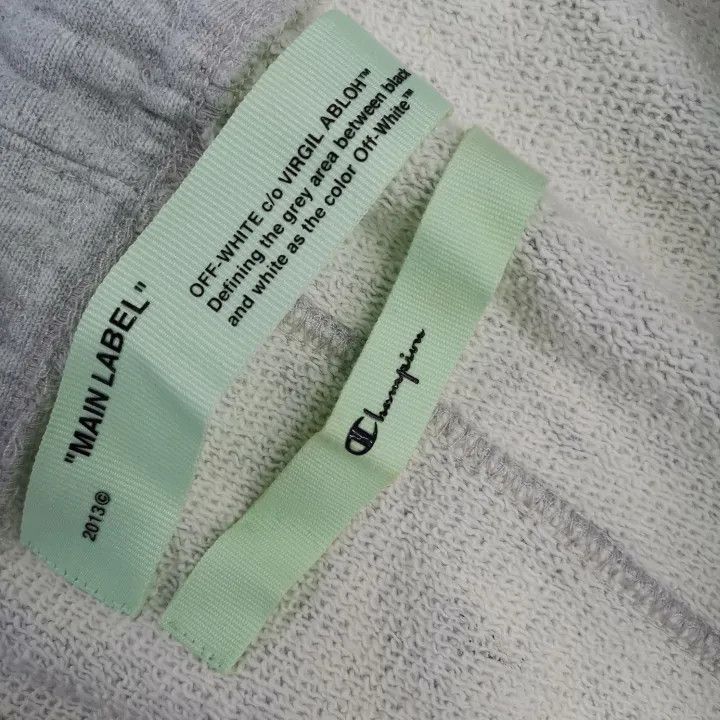 Off-White Off-White Logo Printed Gray Pants 0079 Size US 27 - 5 Thumbnail