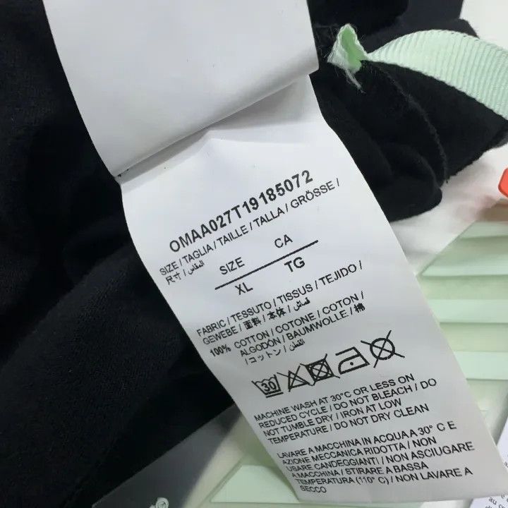 Off-White OFF-WHITE Black Graphic Cotton T-shirt 0079 Size US XL / EU 56 / 4 - 4 Thumbnail