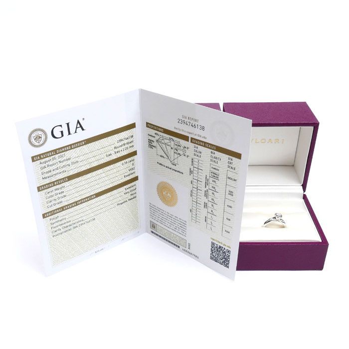 Bvlgari Bvlgari BVLGARI Incontro D'Amore Pt950 Platinum Ring Size 8 Metal Ring 352058 Size ONE SIZE - 8 Thumbnail