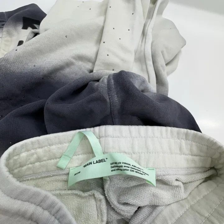 Off-White OFF-WHITE Grey Tie-Dye Cotton Sweatpants 0079 Size US 26 / EU 42 - 5 Thumbnail