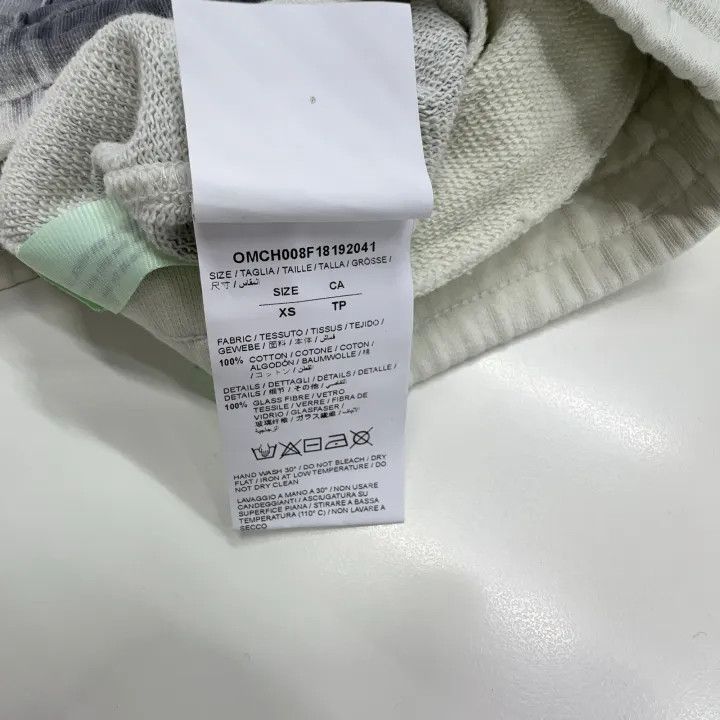 Off-White OFF-WHITE Grey Tie-Dye Cotton Sweatpants 0079 Size US 26 / EU 42 - 4 Thumbnail
