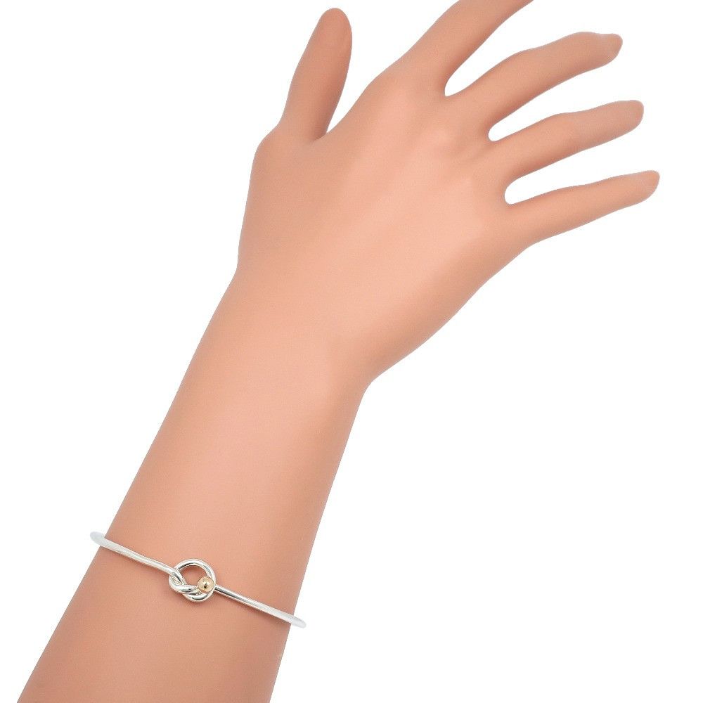 Tiffany & Co. Tiffany & Co. Tiffany Love Knot Silver Au750 Bracelet Metal Bangle Size ONE SIZE - 2 Thumbnail
