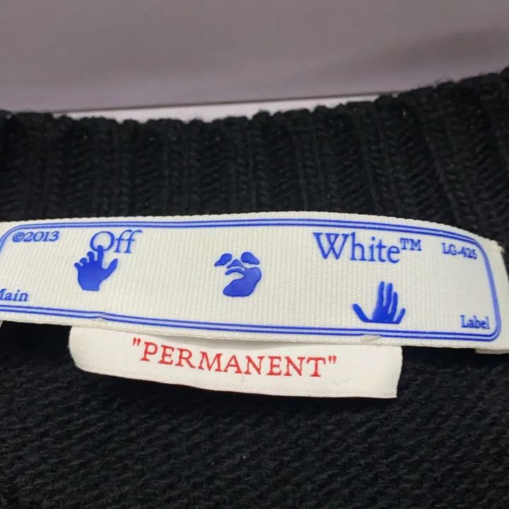 Off-White Off-White Black Logo Knit Sweater for Men 0079 Size US XXL / EU 58 / 5 - 4 Thumbnail