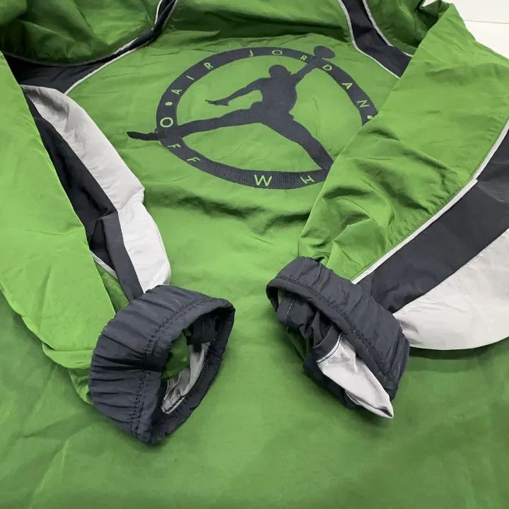 Off-White Jordan x OFF-WHITE Green Retro Sports Jacket 0079 Size US L / EU 52-54 / 3 - 8 Thumbnail