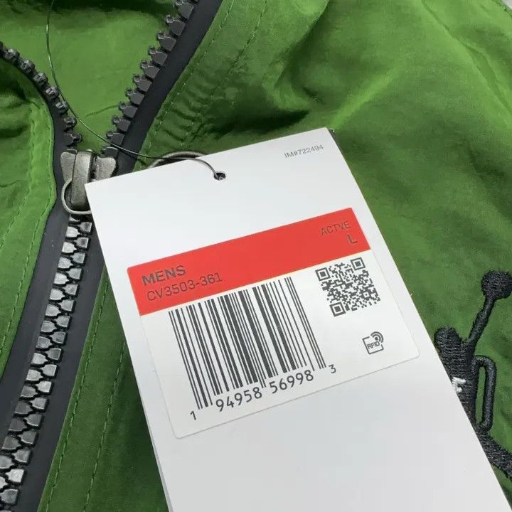 Off-White Jordan x OFF-WHITE Green Retro Sports Jacket 0079 Size US L / EU 52-54 / 3 - 6 Thumbnail