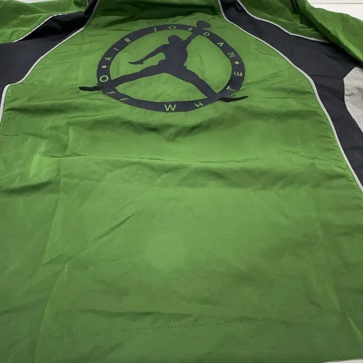 Off-White Jordan x OFF-WHITE Green Retro Sports Jacket 0079 Size US L / EU 52-54 / 3 - 7 Thumbnail