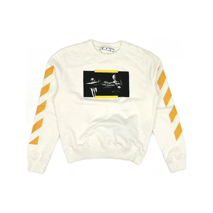 Off-White Off-White Caravaggio Graphic Crewneck Sweatshirt 0079 Size US M / EU 48-50 / 2 - 2 Thumbnail