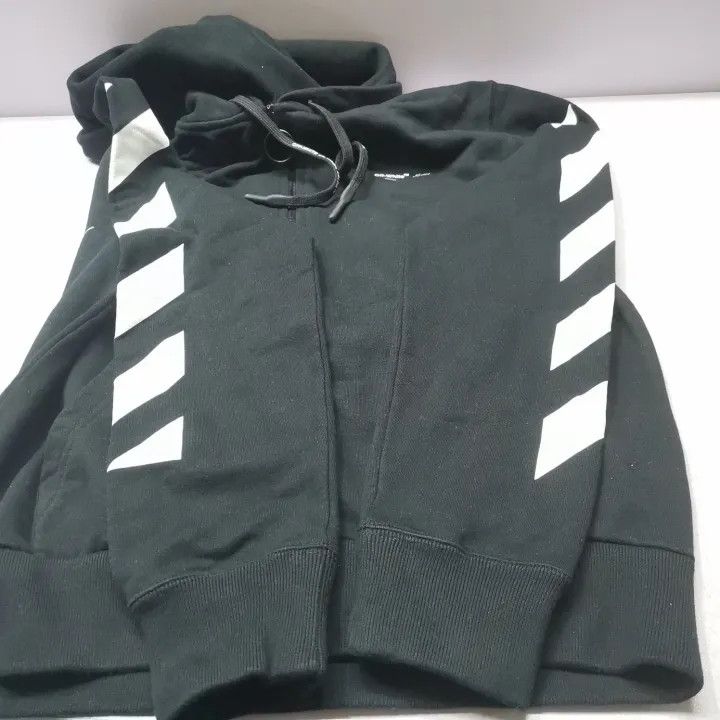 Off-White Off-White Black Graphic Zip-Up Hoodie 0079 Size US M / EU 48-50 / 2 - 9 Thumbnail