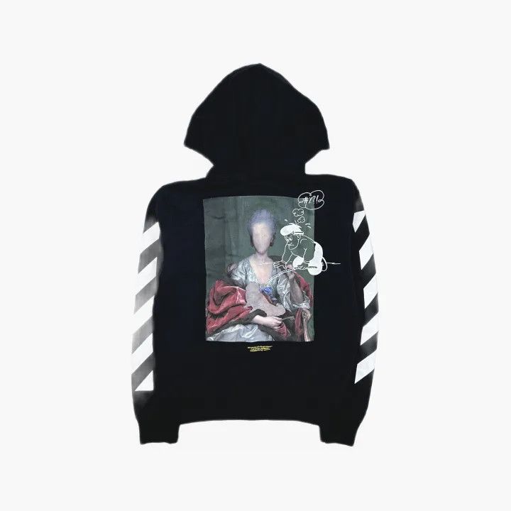 Off-White Off-White Black Graphic Zip-Up Hoodie 0079 Size US M / EU 48-50 / 2 - 3 Thumbnail