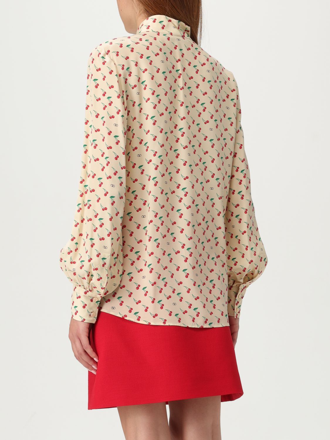 Valentino Valentino Shirt Woman Yellow Cream Size S / US 4 / IT 40 - 3 Thumbnail