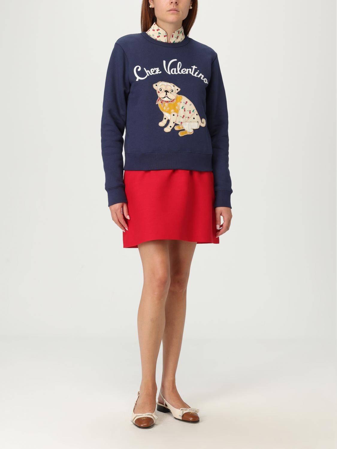 Valentino Valentino Sweatshirt Woman Blue Size M / US 6-8 / IT 42-44 - 2 Thumbnail