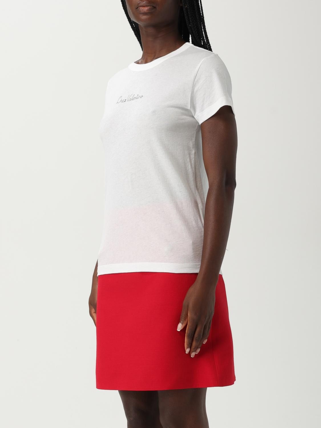 Valentino Valentino T-Shirt Woman White Size XS / US 0-2 / IT 36-38 - 4 Thumbnail