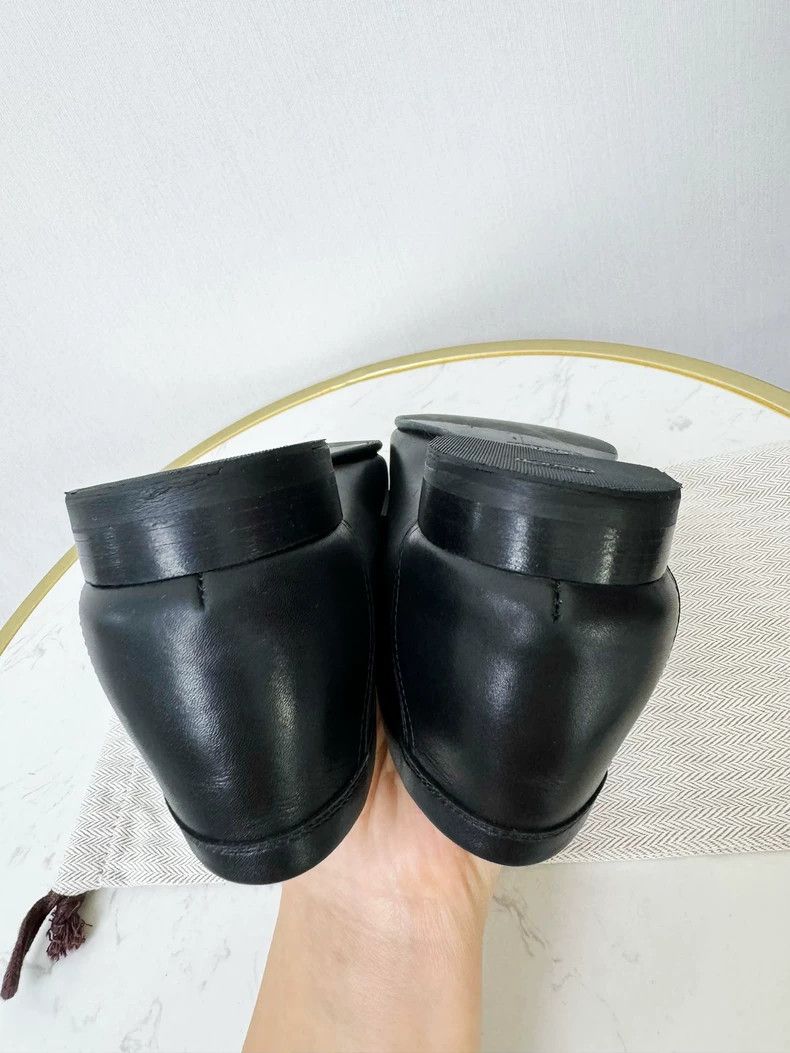 Hermes Hermes Loafers Black and White Size 38 Size US 9 / EU 42 - 7 Thumbnail