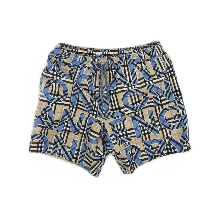 Burberry Burberry Blue Logo Print Swim Shorts Size US 30 / EU 46 - 2 Thumbnail