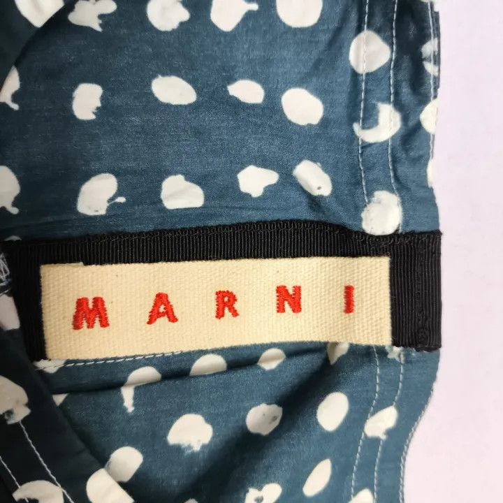 Marni Marni Printed Logo Short Sleeve Dress Size 28" / US 6 / IT 42 - 2 Thumbnail