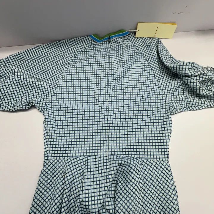 Marni Marni SS23 Blue Gingham Logo Dress Size 28" / US 6 / IT 42 - 8 Thumbnail
