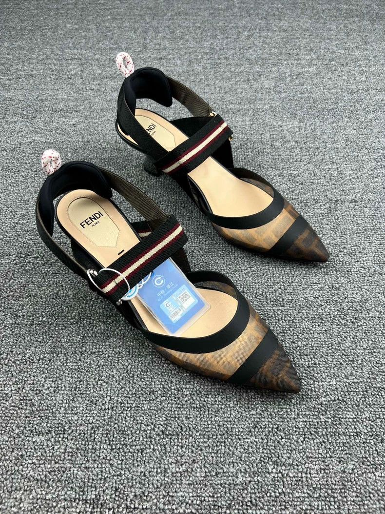 Fendi fendi monogram high heel shoes size 37.5 Size US 7 / IT 37 - 2 Thumbnail