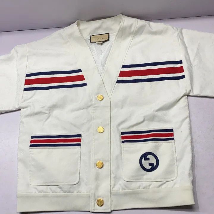 Gucci Gucci Striped V-neck Cardigan for Women Size M / US 6-8 / IT 42-44 - 12 Thumbnail