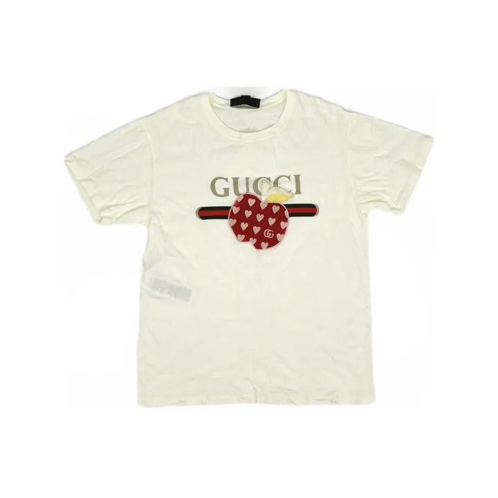 Gucci Gucci Loose-Fit T-Shirt with Heart Apple Design Size S / US 4 / IT 40 - 2 Thumbnail