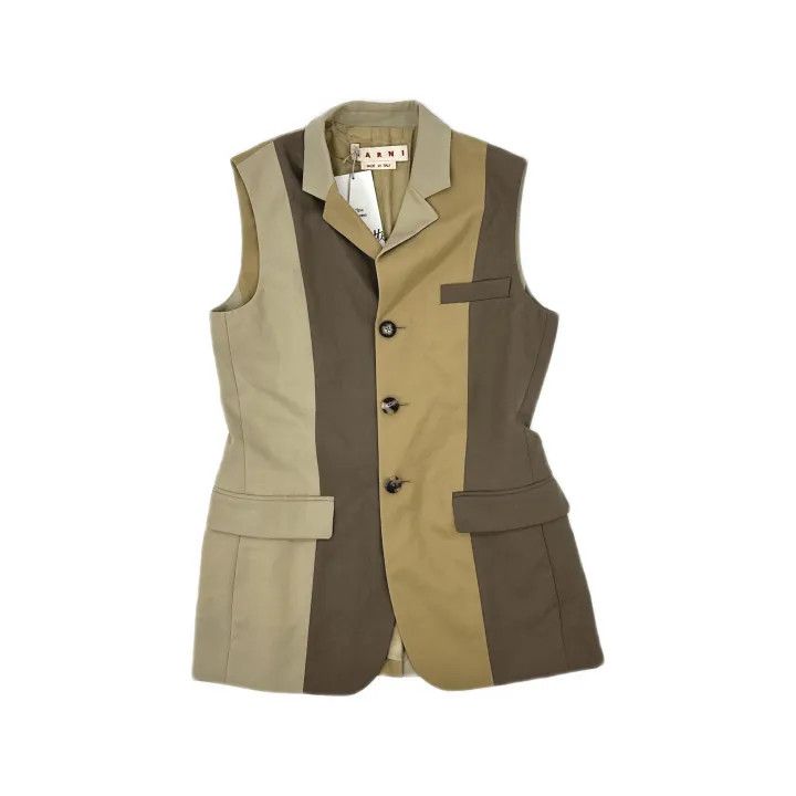 Marni Marni SS23 Color-Block V-Neck Vest Size M / US 6-8 / IT 42-44 - 2 Thumbnail