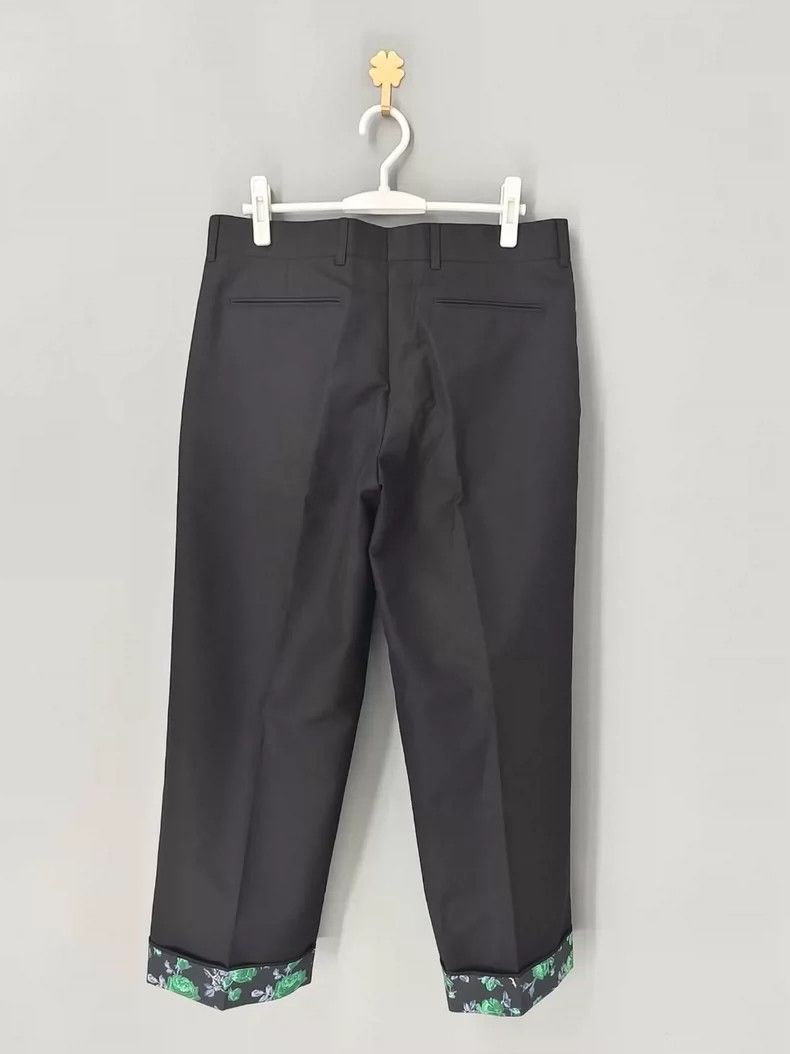 Dior Dior Black Rose Cuffed Cropped Trousers Size 42" / US 20 - 2 Thumbnail