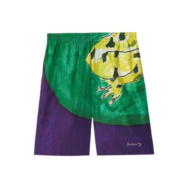 Burberry Burberry Logo Printed Casual Shorts for Men 0079 Size US 30 / EU 46 - 4 Thumbnail