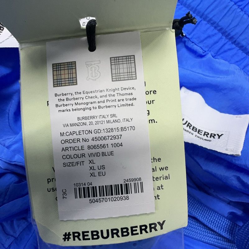 Burberry Burberry Blue Straight-Cut Workwear Pants for Men 0079 Size US 30 / EU 46 - 2 Thumbnail