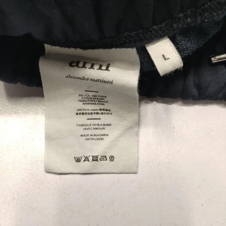 AMI AMI Black Logo Embroidered Sport Pants 0079 Size US 30 / EU 46 - 5 Thumbnail