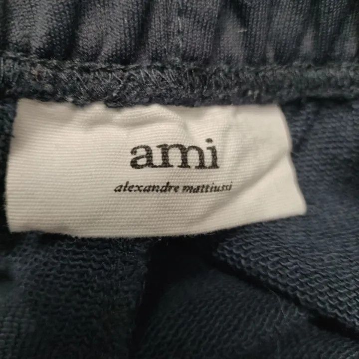 AMI AMI Black Logo Embroidered Sport Pants 0079 Size US 30 / EU 46 - 4 Thumbnail