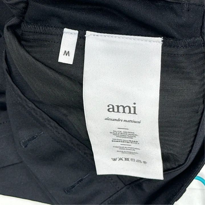 AMI AMIPARIS Black Casual Zip Fly Shorts for Men 0079 Size US 32 / EU 48 - 3 Thumbnail