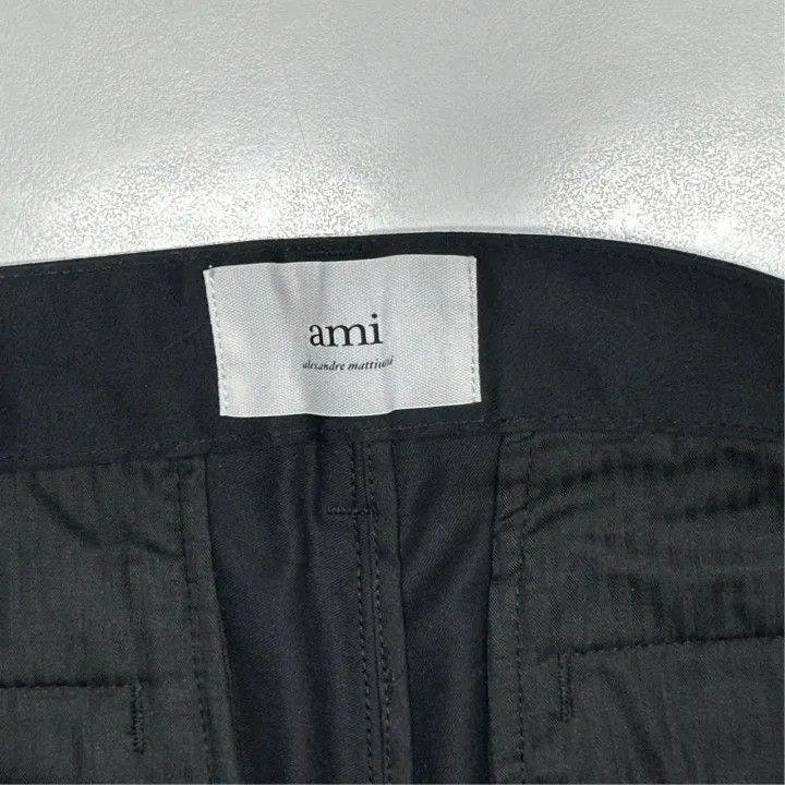 AMI AMIPARIS Black Casual Zip Fly Shorts for Men 0079 Size US 32 / EU 48 - 2 Thumbnail