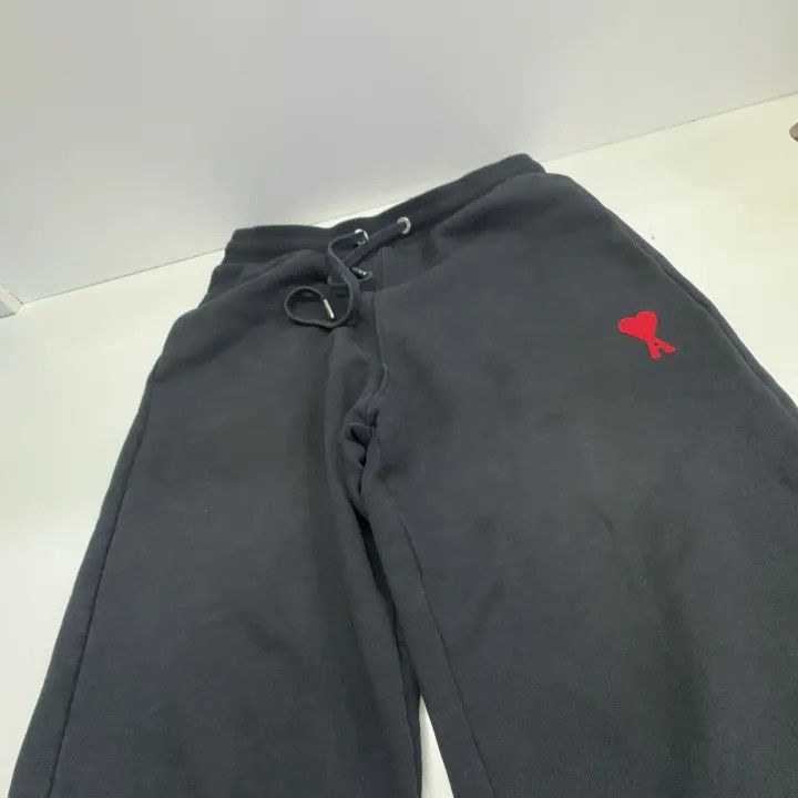 AMI AMIPARIS Red Heart Embroidery Jogging Pants 0079 Size US 32 / EU 48 - 9 Thumbnail