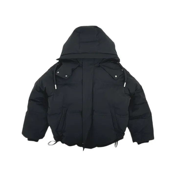 AMI Ami Paris Black Hooded Puffer Jacket 0079 Size US S / EU 44-46 / 1 - 2 Thumbnail