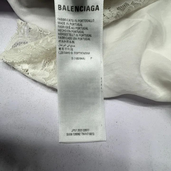 Balenciaga Balenciaga Embroidered Casual Dress in White 0079 Size 24" / US 00 / IT 34 - 4 Thumbnail