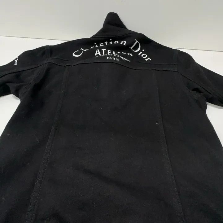 Dior Dior Logo Print Black Denim Jacket 0079 Size US L / EU 52-54 / 3 - 13 Thumbnail