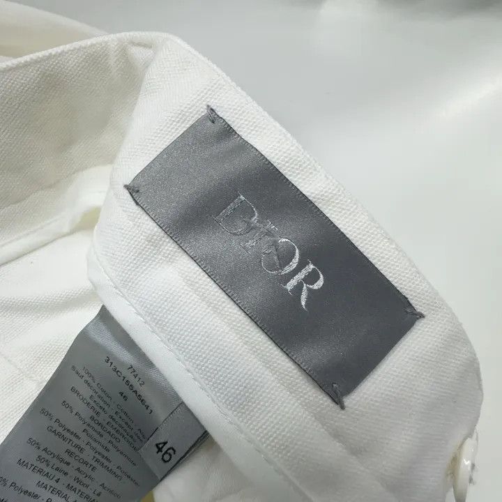 Dior Dior SS23 White Straight Leg Casual Pants 0079 Size US 44 / EU 60 - 4 Thumbnail