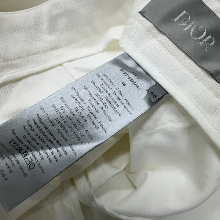 Dior Dior SS23 White Straight Leg Casual Pants 0079 Size US 44 / EU 60 - 5 Thumbnail