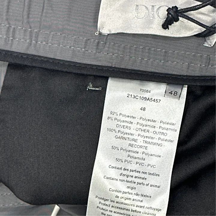Dior Dior Gray Straight-Cut Casual Pants for Men 0079 Size US 44 / EU 60 - 2 Thumbnail