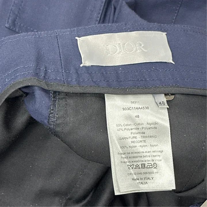 Dior Dior Blue Cargo Pants with Pockets 0079 Size US 44 / EU 60 - 3 Thumbnail