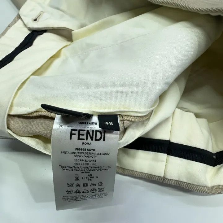 Fendi Fendi Beige Mid-rise Casual Shorts for Men 0079 Size US 44 / EU 60 - 5 Thumbnail