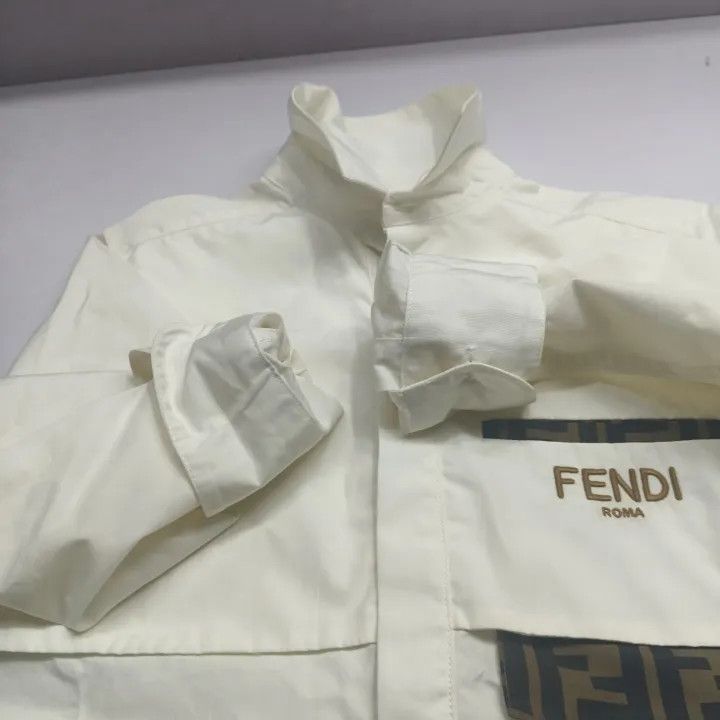 Fendi Fendi Logo Long Sleeve Shirt for Kids 0079 Size US M / EU 48-50 / 2 - 7 Thumbnail