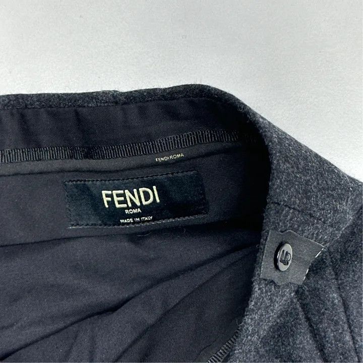 Fendi Fendi High-Waist Straight Casual Trousers for Men 0079 Size US 44 / EU 60 - 4 Thumbnail