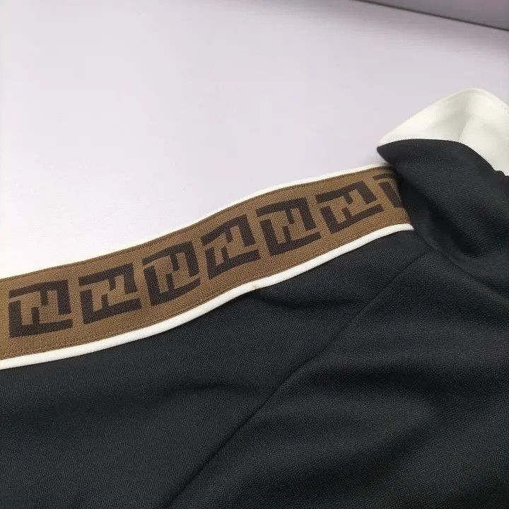 Fendi Fendi Kids Black Jacket with Logo Print 0079 Size US M / EU 48-50 / 2 - 8 Thumbnail