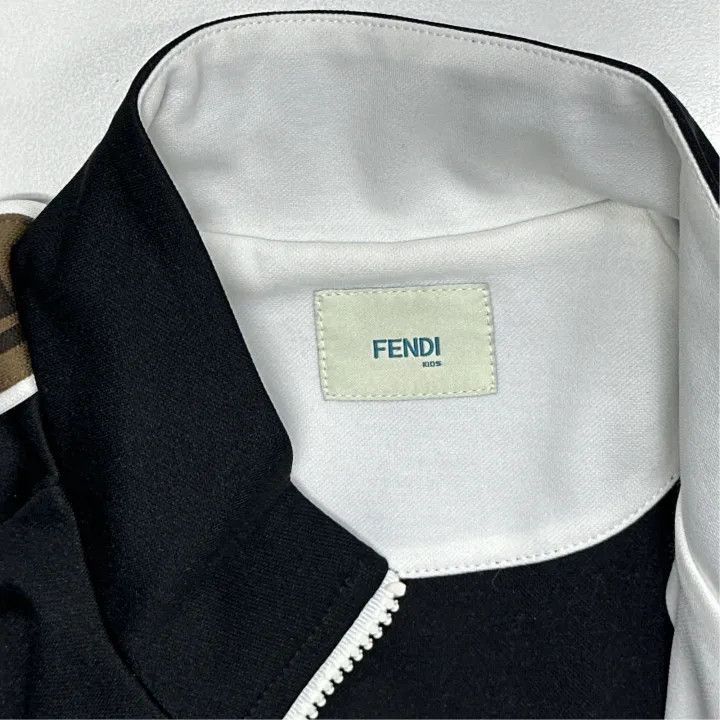 Fendi Fendi Kids Black Jacket with Logo Print 0079 Size US M / EU 48-50 / 2 - 4 Thumbnail