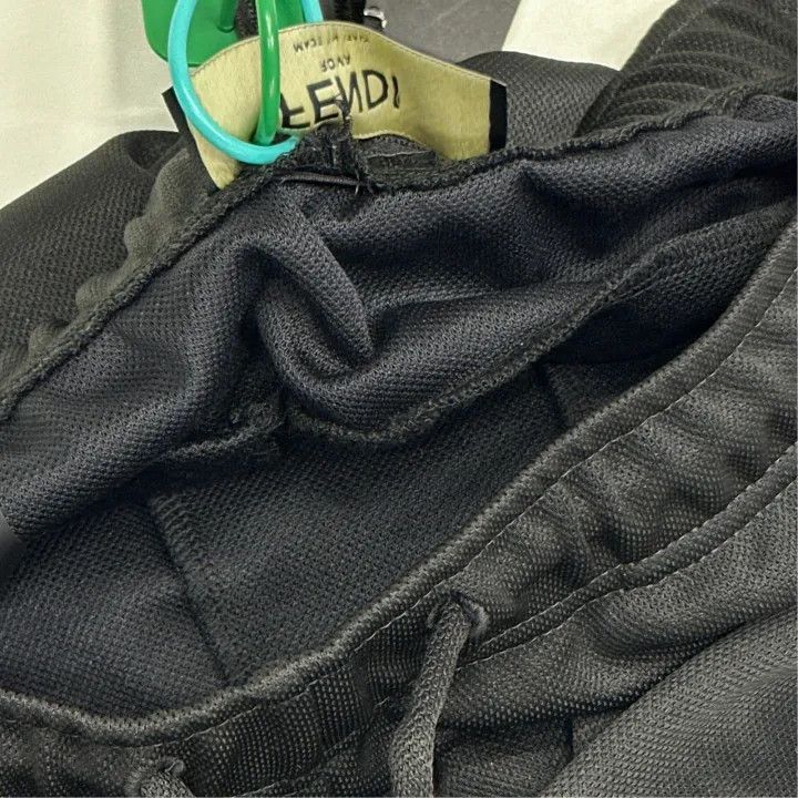 Fendi Fendi Black Drawstring Knit Sweatpants for Men 0079 Size US 44 / EU 60 - 5 Thumbnail