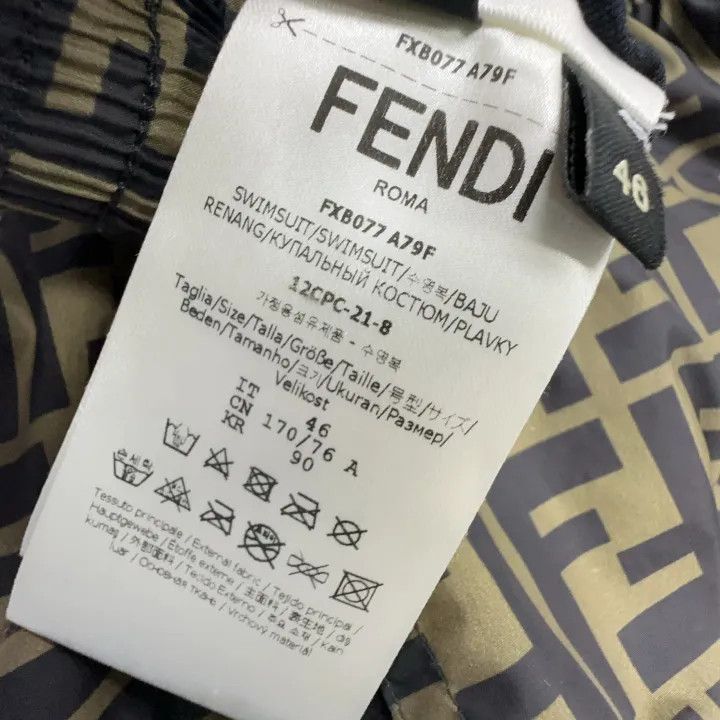 Fendi Fendi SS21 Logo Printed Casual Shorts 0079 Size US 44 / EU 60 - 6 Thumbnail