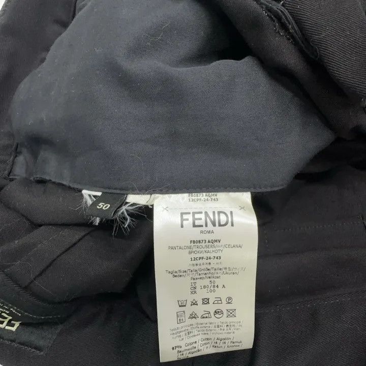 Fendi Fendi FW24 Logo Print Casual Pants for Men 0079 Size US 44 / EU 60 - 5 Thumbnail