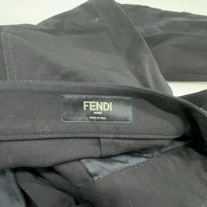 Fendi Fendi FW24 Logo Print Casual Pants for Men 0079 Size US 44 / EU 60 - 4 Thumbnail